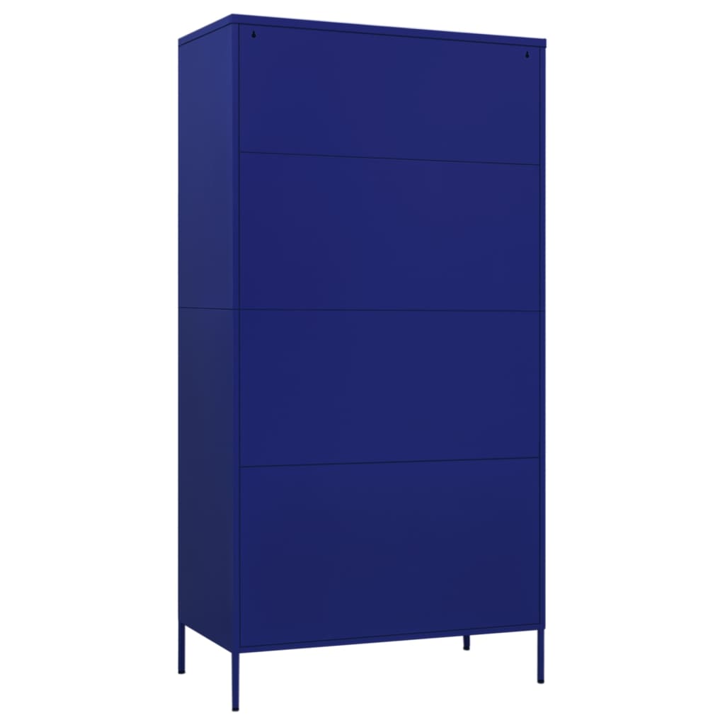 vidaXL Wardrobe Armoire Closet Clothes Storage Organizer for Bedroom Steel