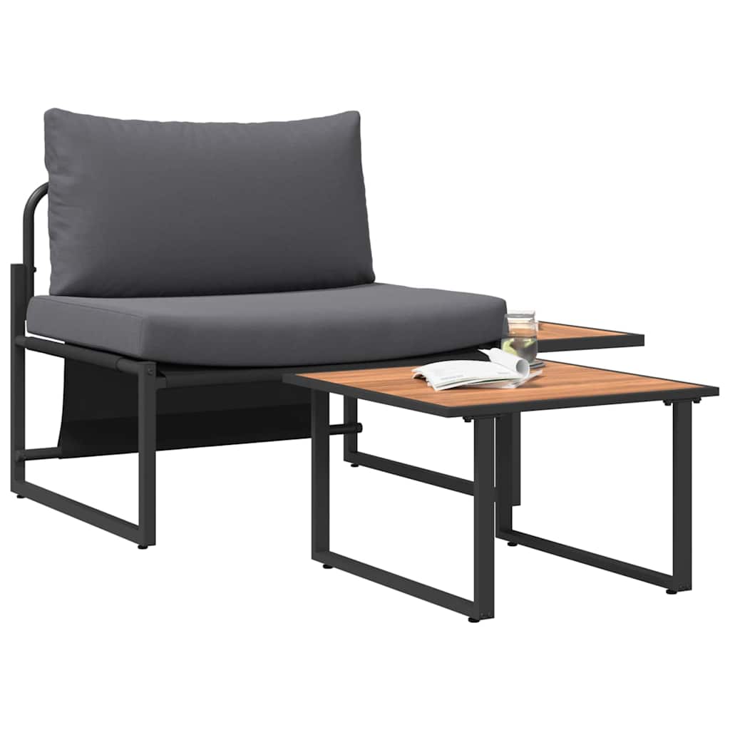 Garden Sofa Set 2 pcs Anthracite   Garden Sofa Set 2