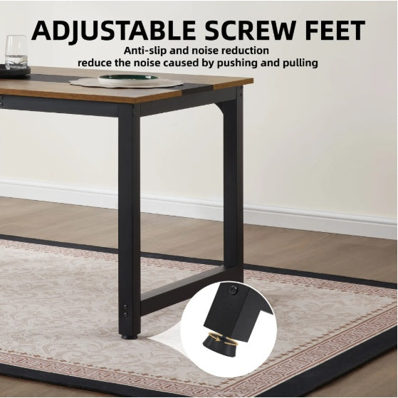 79.5" Modern Computer Desk - Metal Frame Writing Desk for Home Office