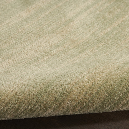 7' X 10' Green And Gold Abstract Indoor Outdoor Area Rug