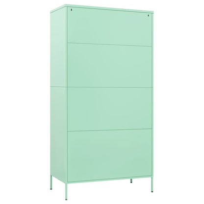vidaXL Wardrobe Armoire Closet Clothes Storage Organizer for Bedroom Steel