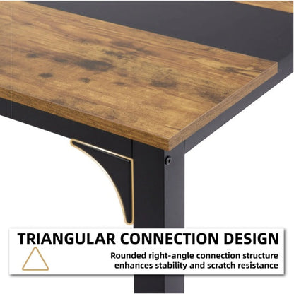 79.5" Modern Computer Desk - Metal Frame Writing Desk for Home Office