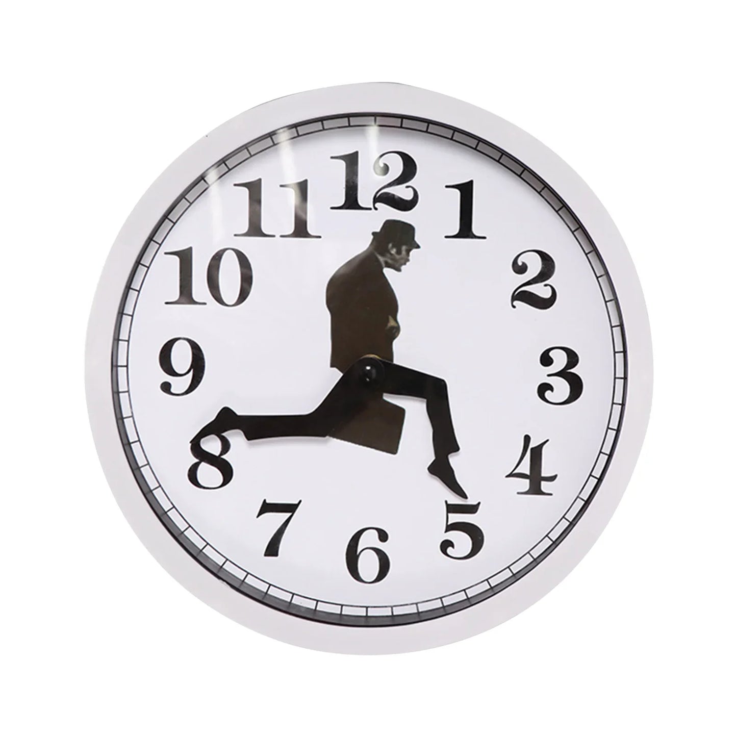 British Comedy Inspired Ministry Of Silly Walk Wall Clock Comedian Home Decor Novelty Wall Watch Funny Walking Silent Mute Clock