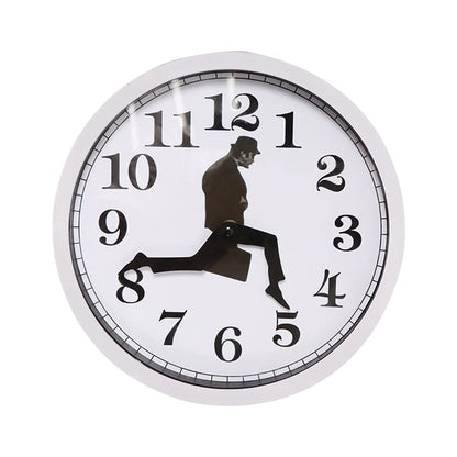 British Comedy Inspired Ministry Of Silly Walk Wall Clock Comedian Home Decor Novelty Wall Watch Funny Walking Silent Mute Clock