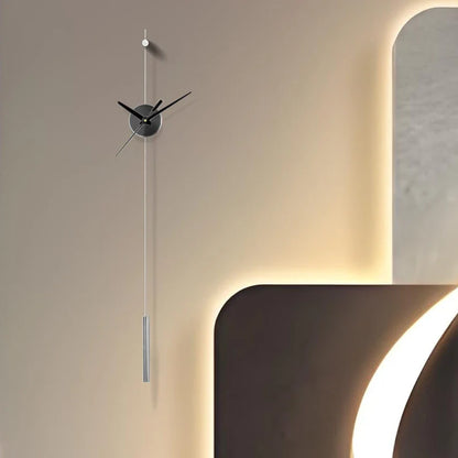 Morden Wall Clocks Metal Watches Silent Clocks Round Wall Decoration Products Creative Light Luxury Artistic Unique Design
