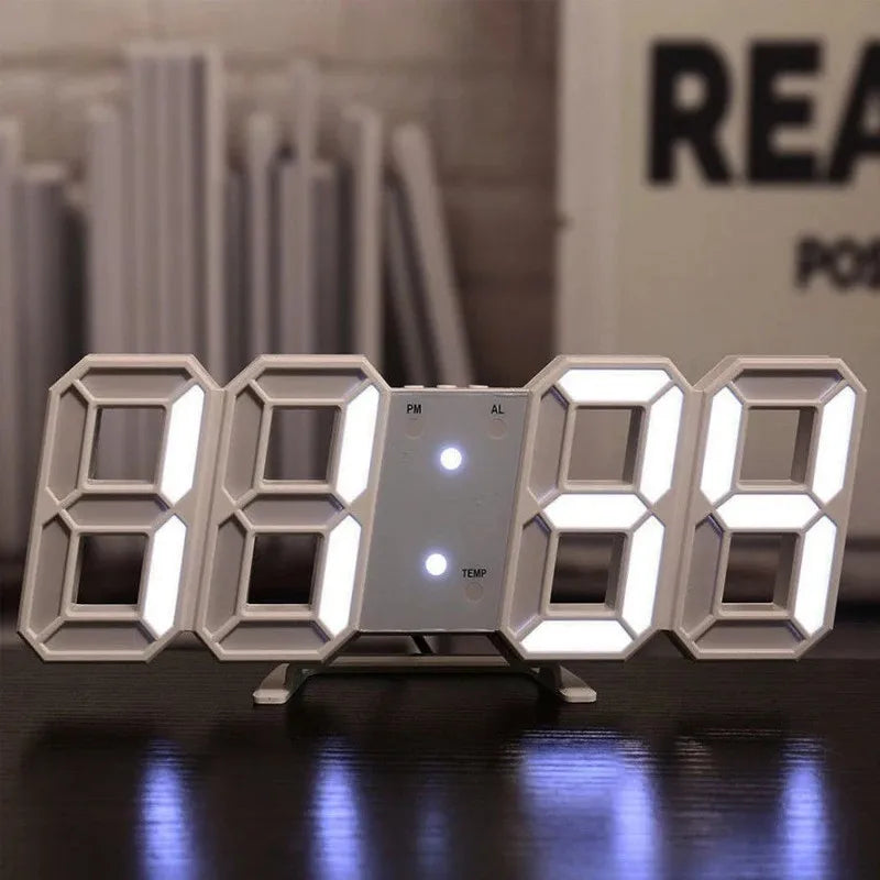 Digital Wall Clock Desk Watches Electronic Alarm Modern Home Decoration for Bedroom Decor Interior Led Table Clocks Living Room