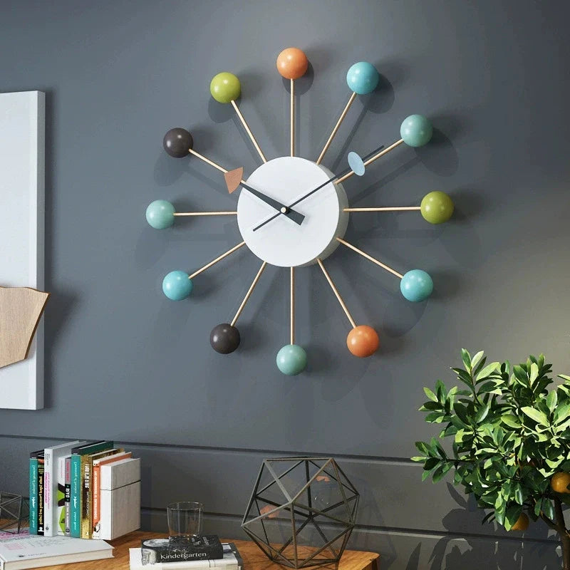 Home Wall Watch Simple Color Watch Creative Silent Fashion Dopamine Wall Watch