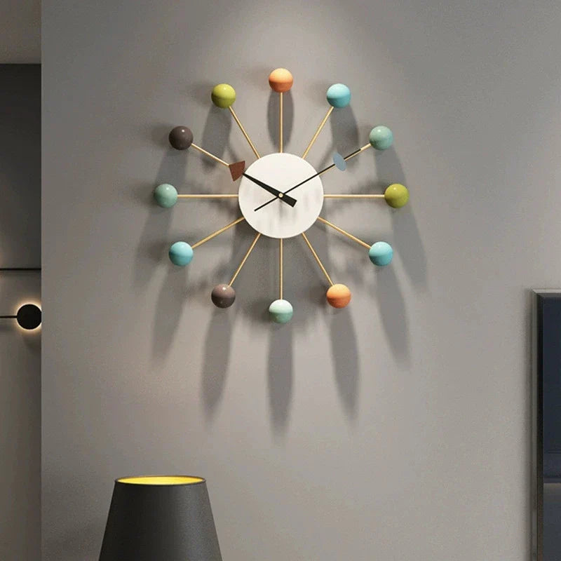 Home Wall Watch Simple Color Watch Creative Silent Fashion Dopamine Wall Watch