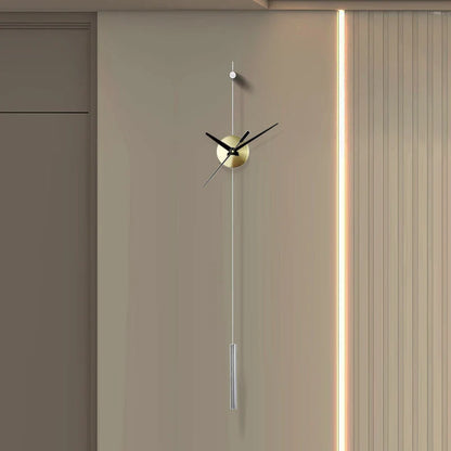 Morden Wall Clocks Metal Watches Silent Clocks Round Wall Decoration Products Creative Light Luxury Artistic Unique Design