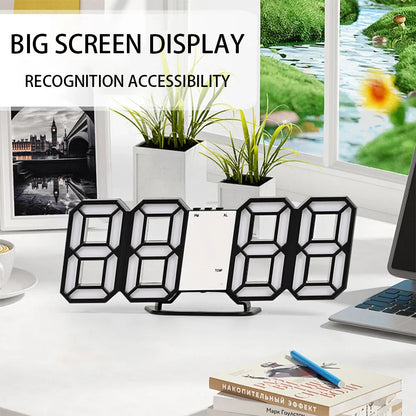 Digital Wall Clock Desk Watches Electronic Alarm Modern Home Decoration for Bedroom Decor Interior Led Table Clocks Living Room