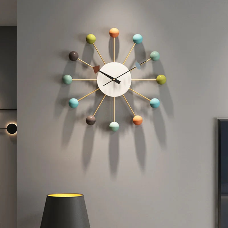 Home Wall Watch Simple Color Watch Creative Silent Fashion Dopamine Wall Watch