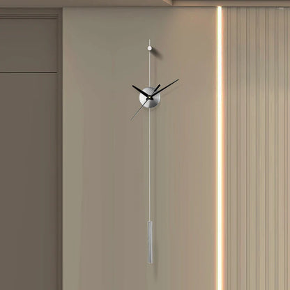 Morden Wall Clocks Metal Watches Silent Clocks Round Wall Decoration Products Creative Light Luxury Artistic Unique Design