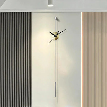 Morden Wall Clocks Metal Watches Silent Clocks Round Wall Decoration Products Creative Light Luxury Artistic Unique Design