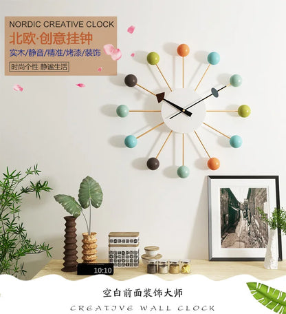Home Wall Watch Simple Color Watch Creative Silent Fashion Dopamine Wall Watch