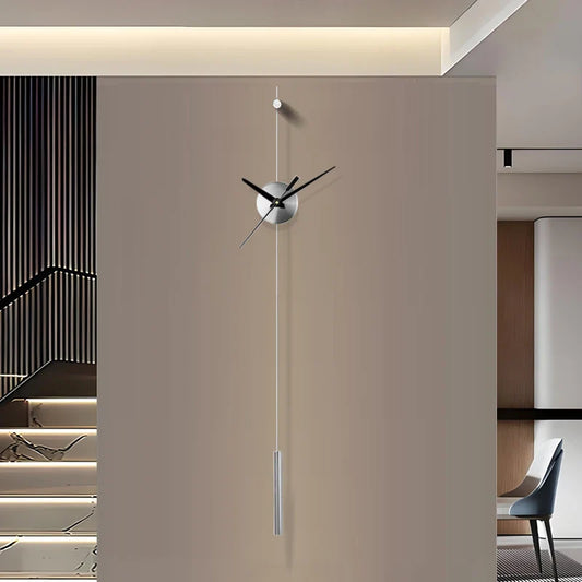 Morden Wall Clocks Metal Watches Silent Clocks Round Wall Decoration Products Creative Light Luxury Artistic Unique Design