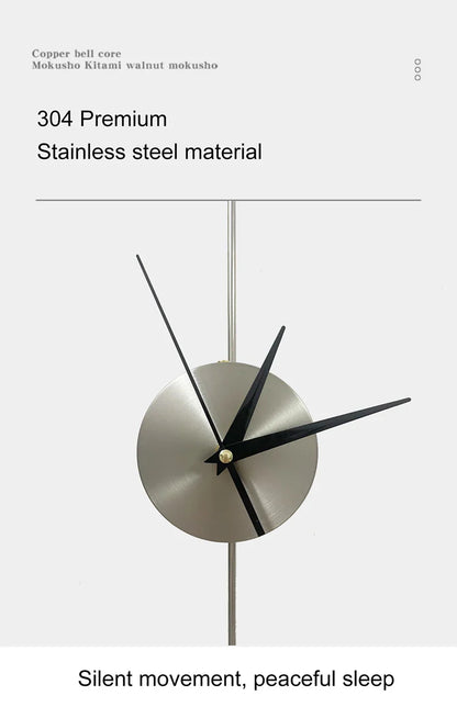 Morden Wall Clocks Metal Watches Silent Clocks Round Wall Decoration Products Creative Light Luxury Artistic Unique Design