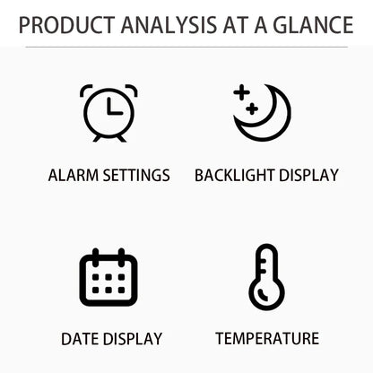 Digital Wall Clock Desk Watches Electronic Alarm Modern Home Decoration for Bedroom Decor Interior Led Table Clocks Living Room