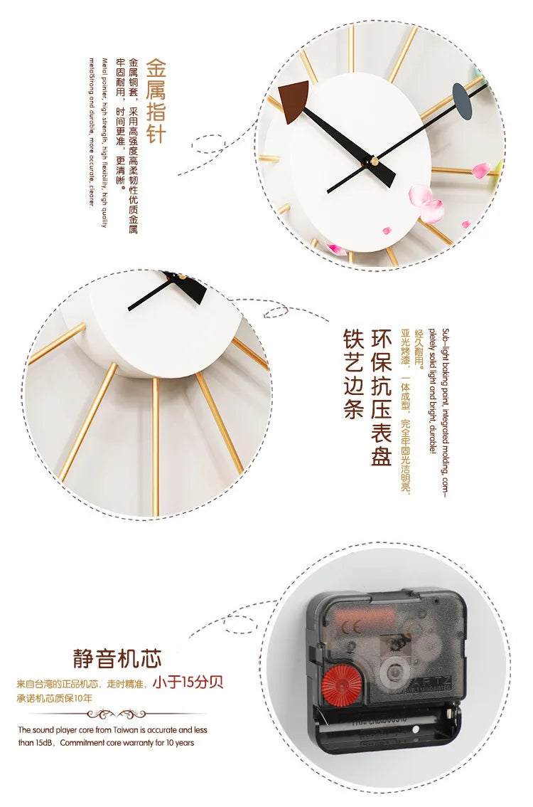 Home Wall Watch Simple Color Watch Creative Silent Fashion Dopamine Wall Watch