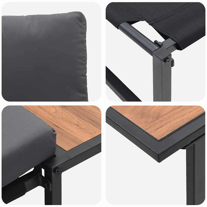 Garden Sofa Set 2 pcs Anthracite   Garden Sofa Set 2