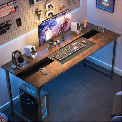 79.5" Modern Computer Desk - Metal Frame Writing Desk for Home Office