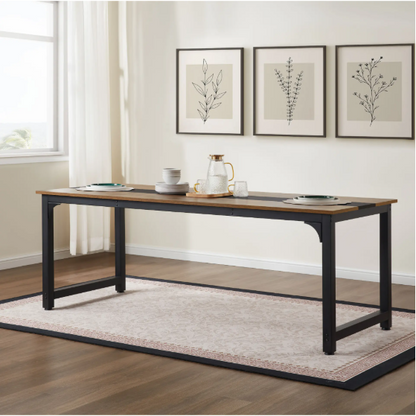 79.5" Modern Computer Desk - Metal Frame Writing Desk for Home Office