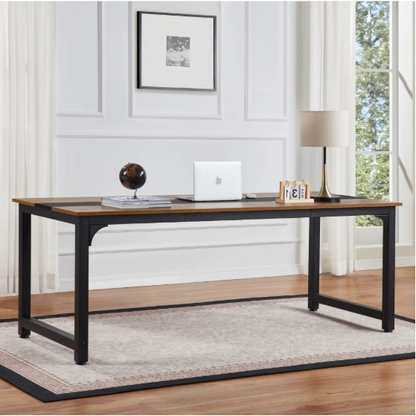 79.5" Modern Computer Desk - Metal Frame Writing Desk for Home Office